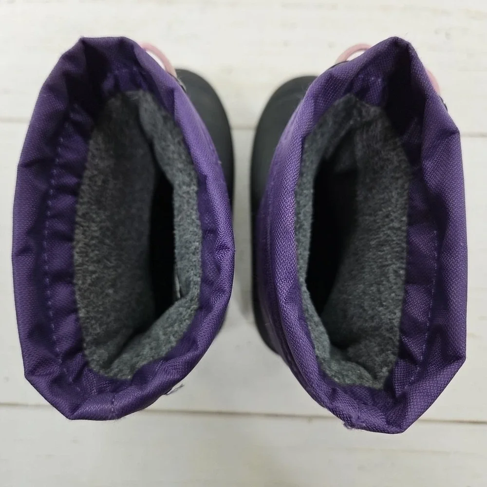 Bogs Snow Shell Boots Girls 10 Purple Black Waterproof‎ Insulated Winter Snow
